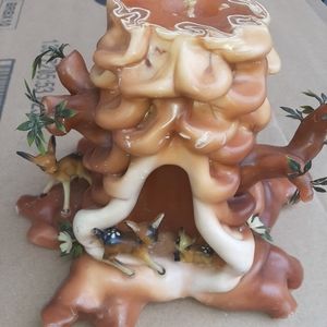 Unique, rare, unusual, unscented candle deer, forest, nature, wildlife, handcraf